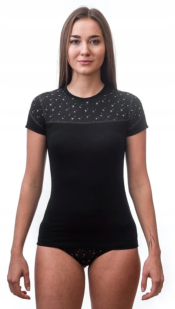 T-shirt Sensor Merino Impress Black/Pattern