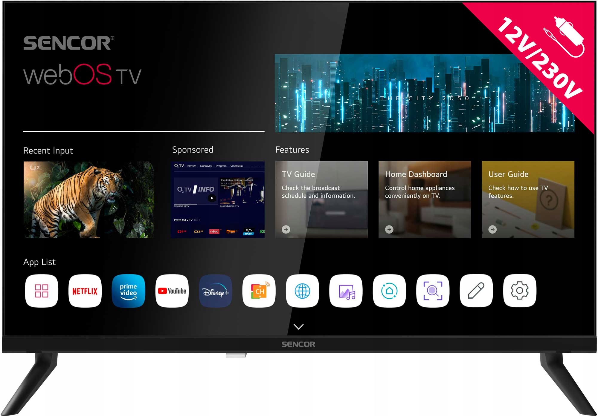 Led Smart televize Sencor Sle 24S830MB 24" Tv Hd Ready