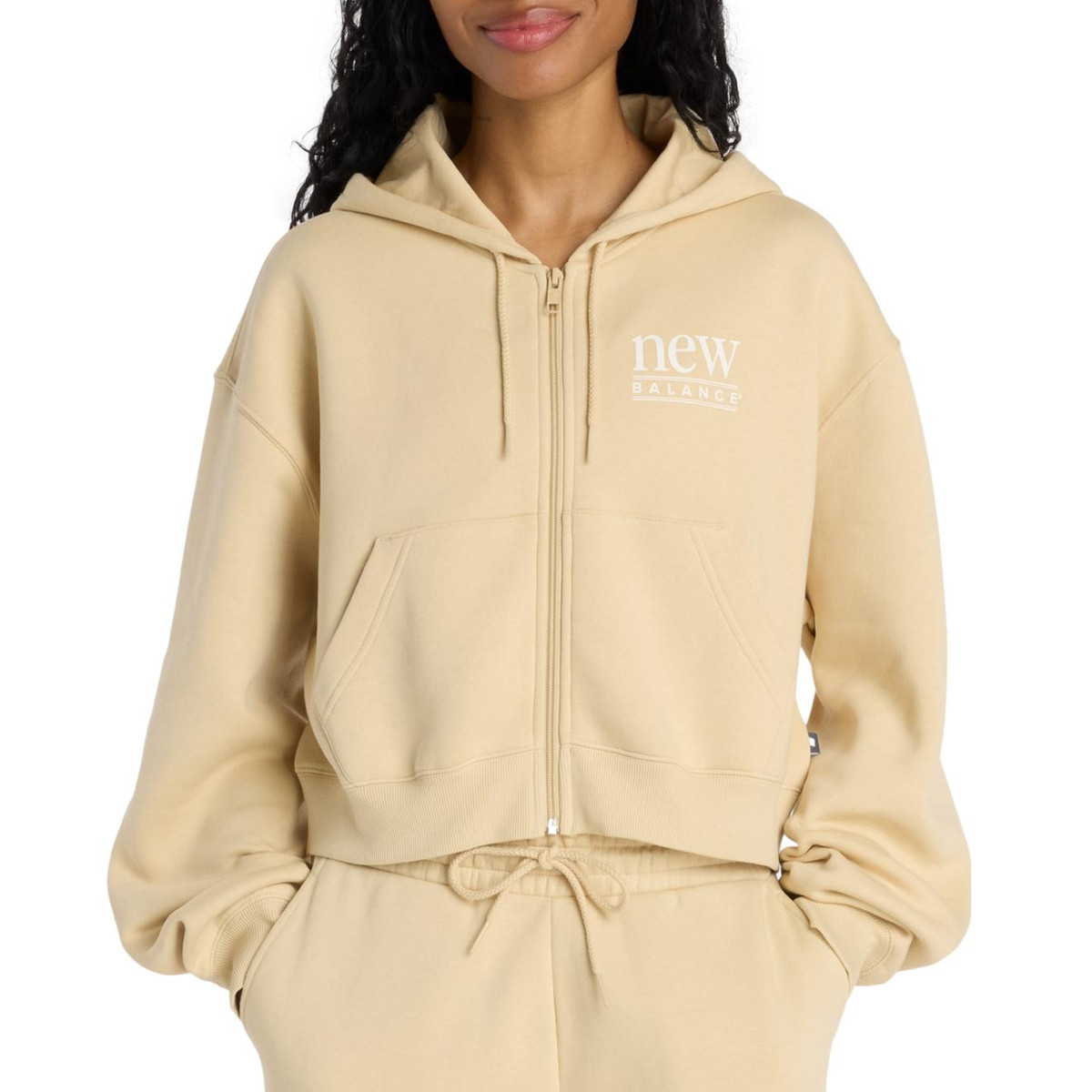 Mikina dámská Nb WJ6109B2ABC Oversized Peace Žlutá L