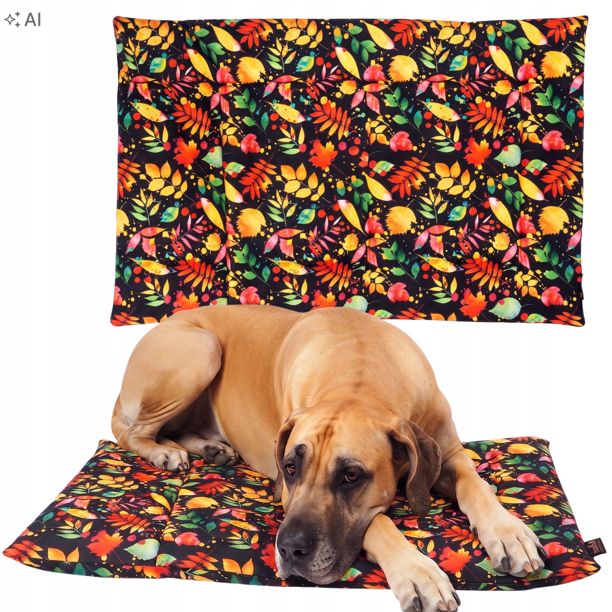 Podložka oboustranná do kovové klece pro psa 120x60 cm Ukory Černá