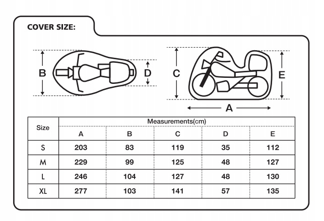 Pokrowiec OXFORD AQUATEX TOP BOX kufer roz. M Rozmiar M
