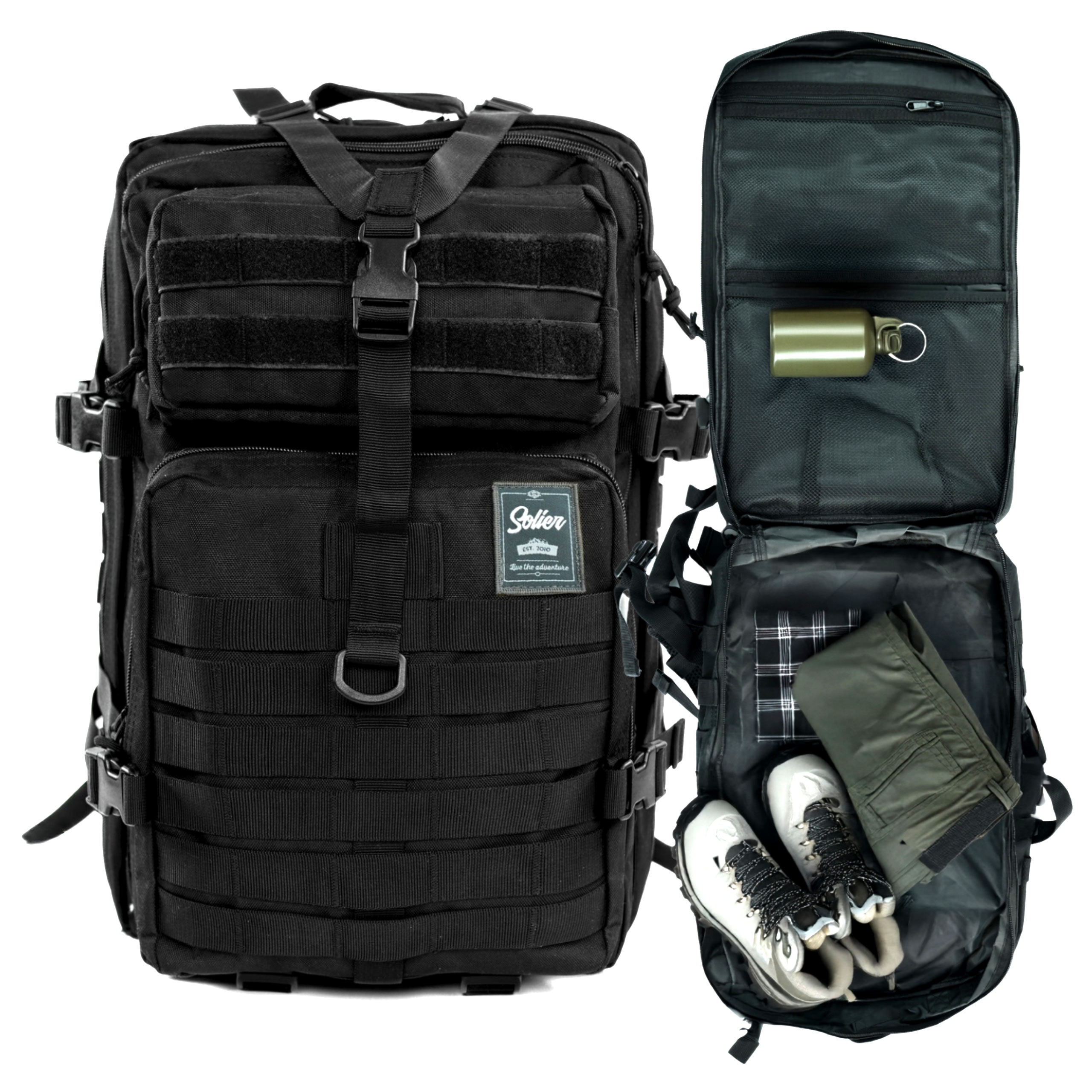 Plecak taktyczny na wyprawy survival wojskowy harcerski 50L Molle SV22C