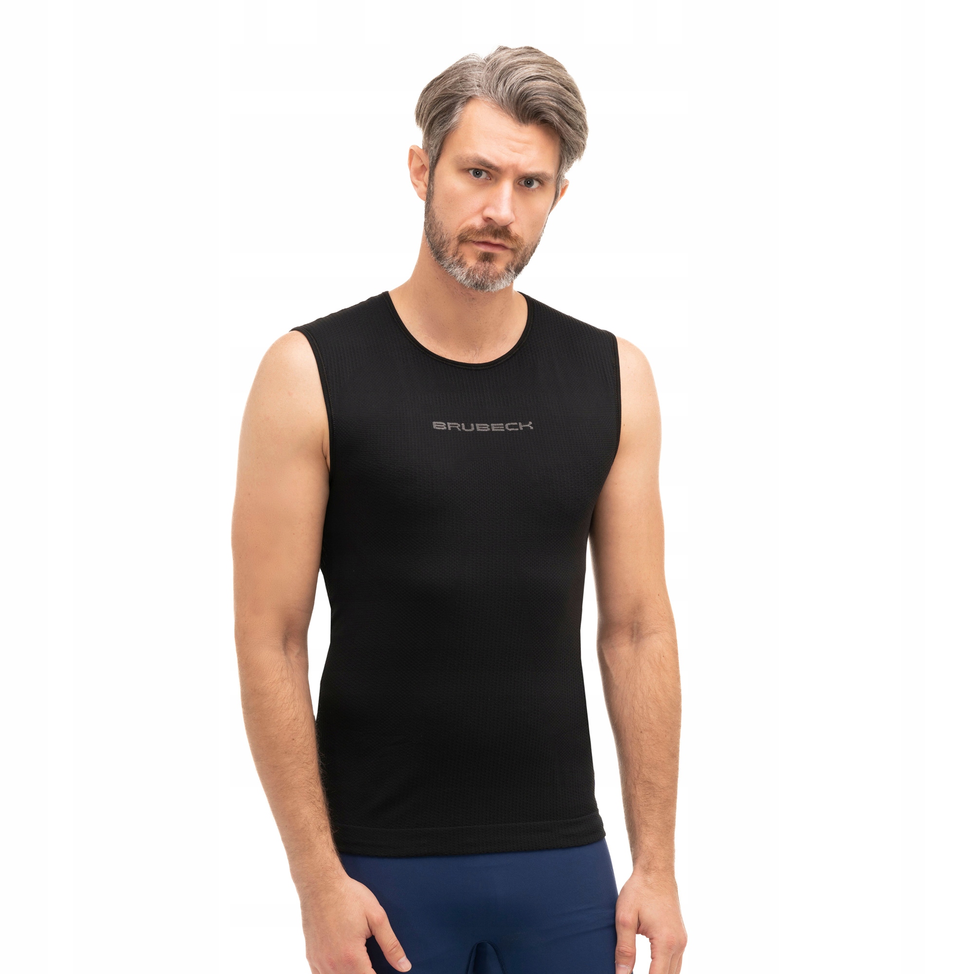 Koszulka męska termoaktywna Brubeck 3D PRO do biegania potówka Bezrękawnik Kod producenta SL1045M | bezrękawnik do biegania