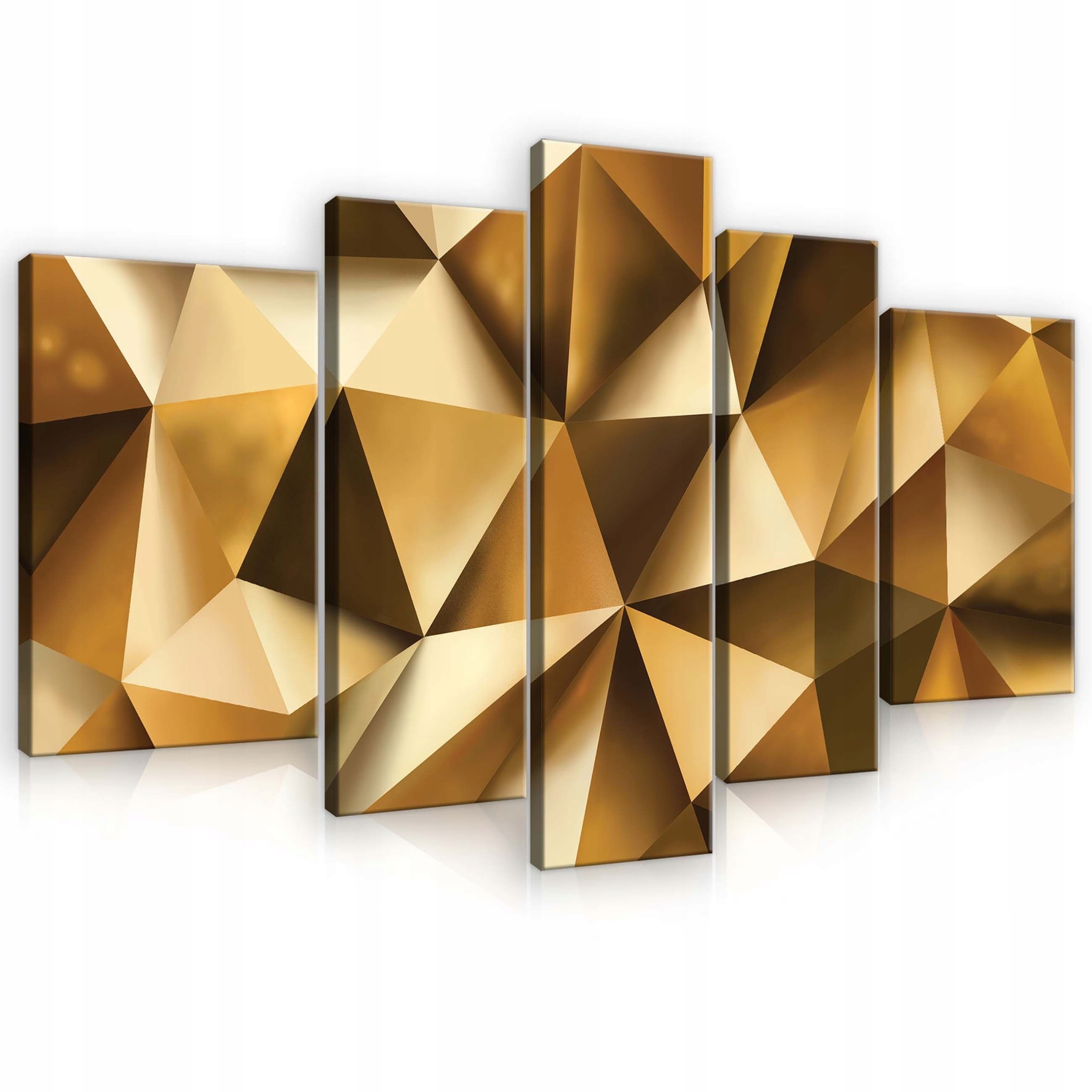 Obraz 170x100 Geometria abstrakcia zlato 3D moderný luxus elegancia