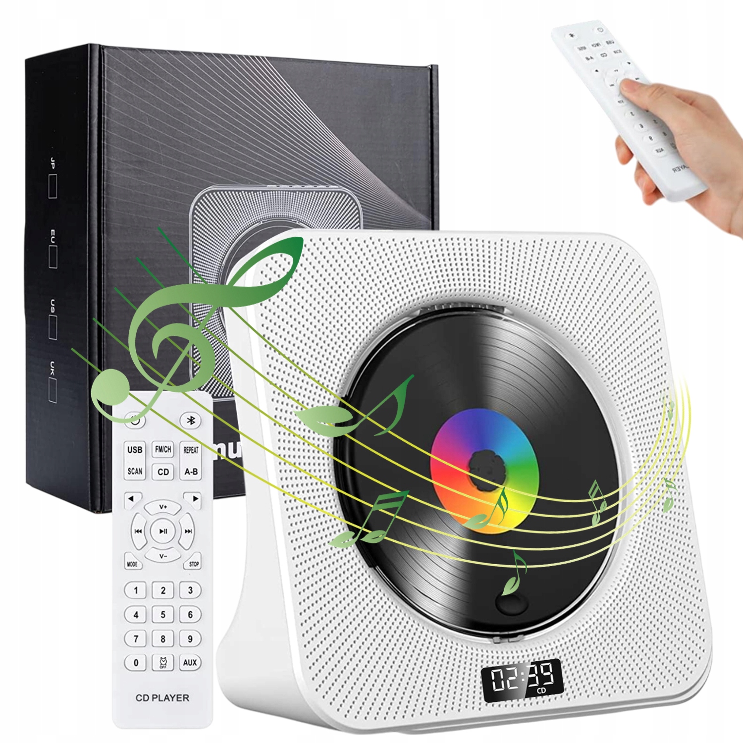 Přenosný CD Přehrávač S Reproduktorem A Albem Bluetooth 5.0 S 5 Režimy