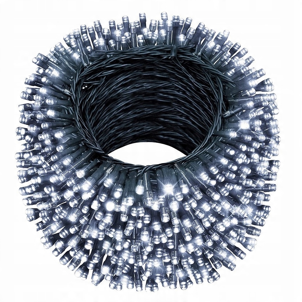 

Lampki Choinkowe Świąteczne 1000 Led Białe Zimne