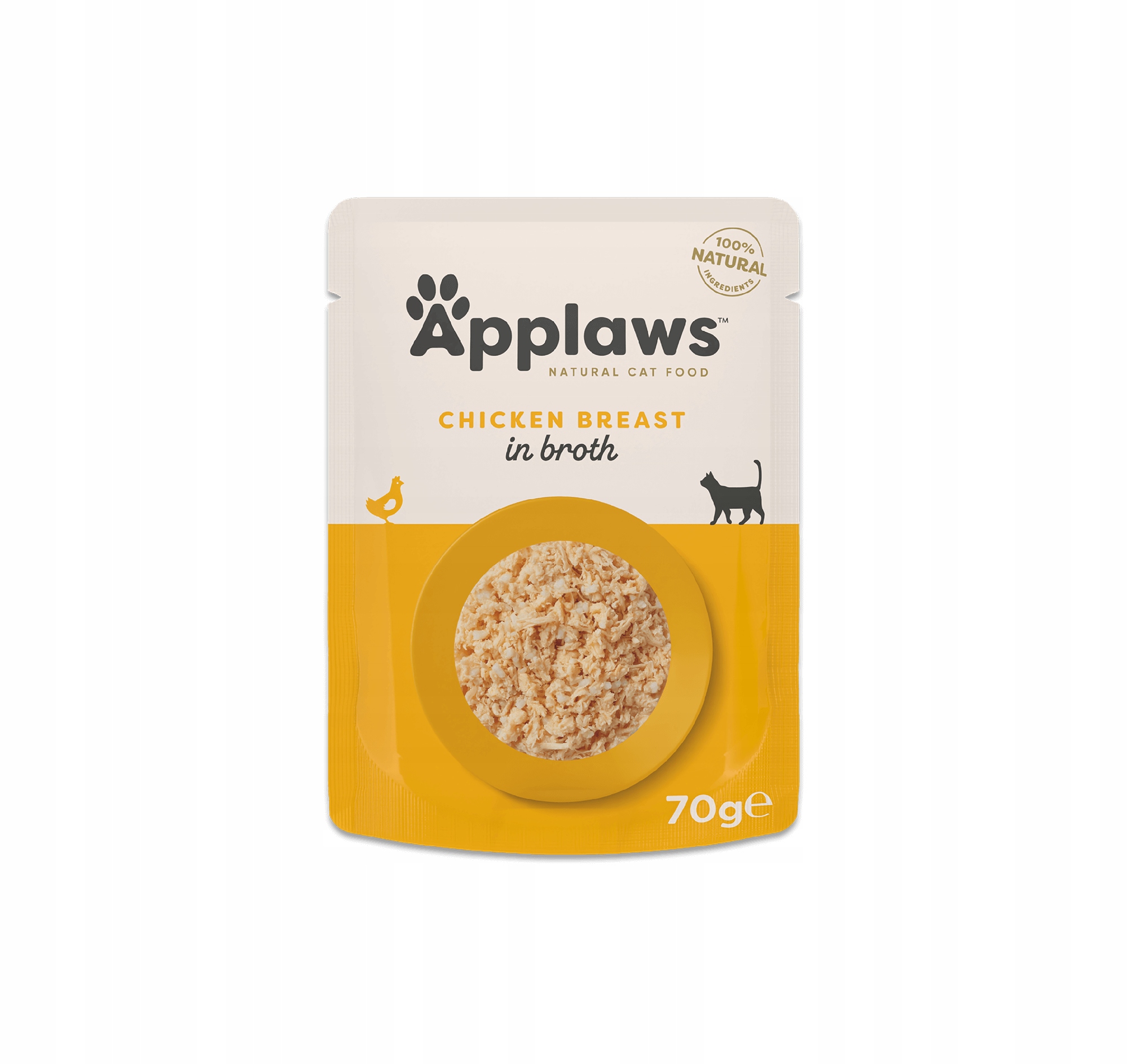 Applaws Premium mokré krmivo pro kočky Adult Kuře ve vývaru 12x70 g