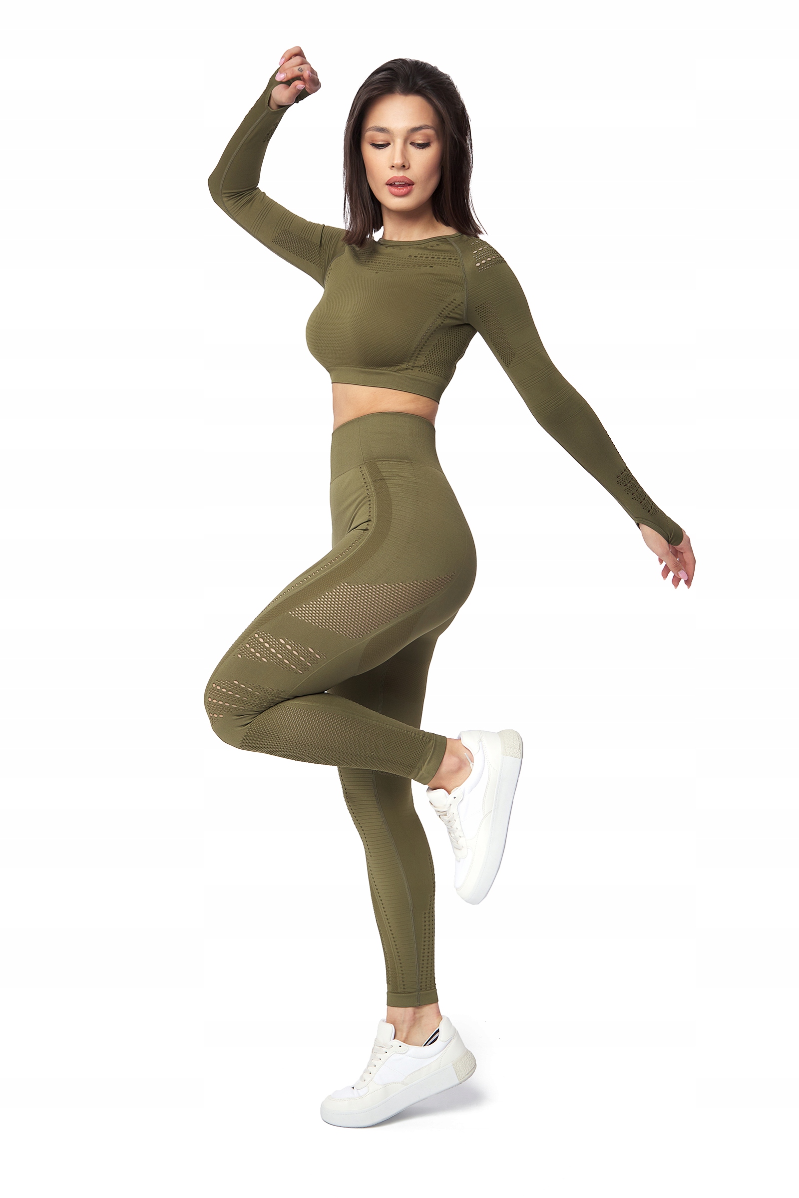 

Zestaw Siłownia Legginsy Crop Top Rashguard ST92