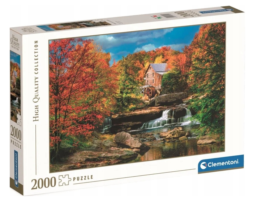 PUZZLE 2000 MŁYN WODNY JESIENIĄ GLADE CREEK GRIST MILL 32574