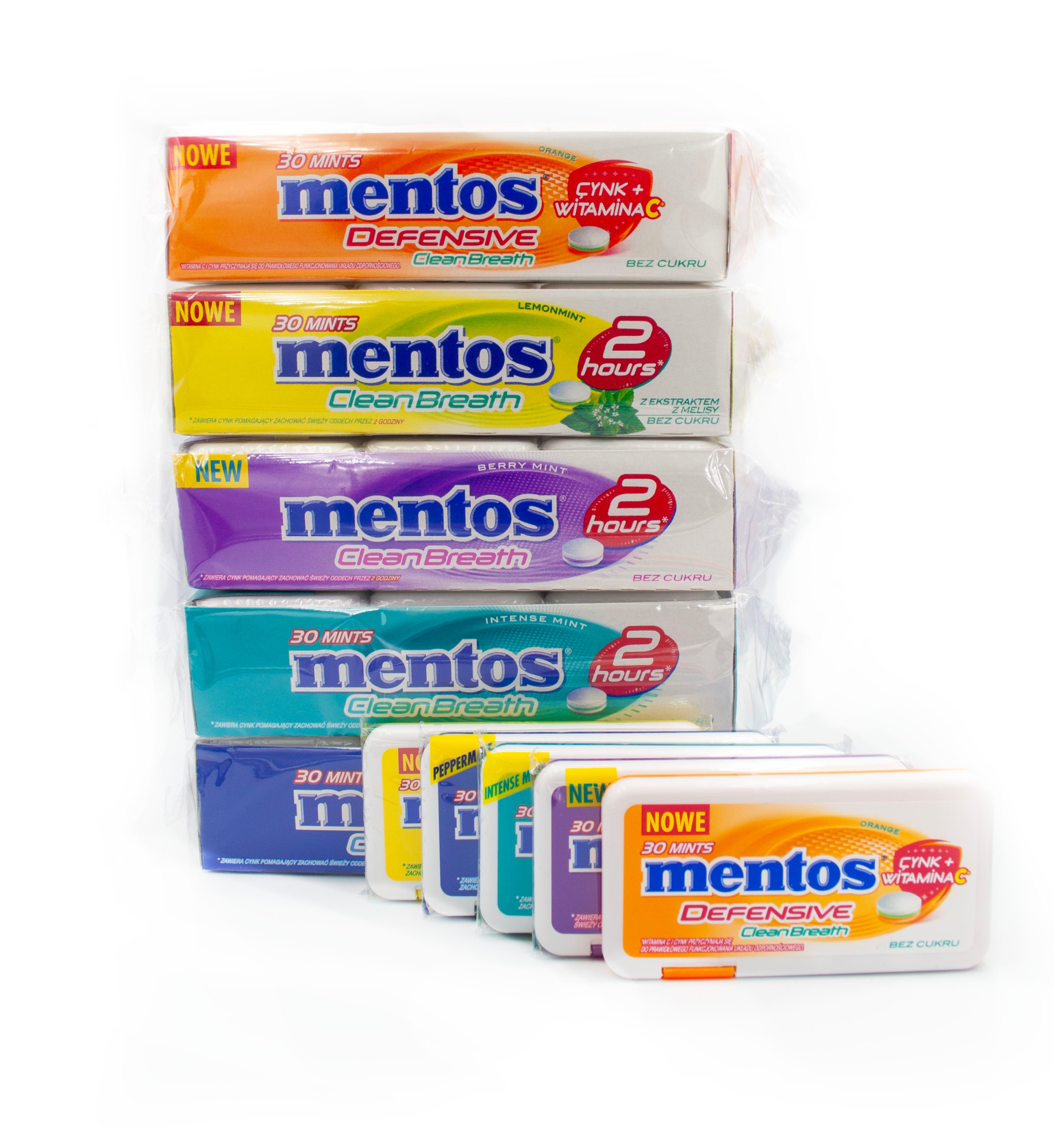 Mentos Clean Breath Zestaw Ultra Konesera 5 Smaków 5x12x21g 60 Opakowań