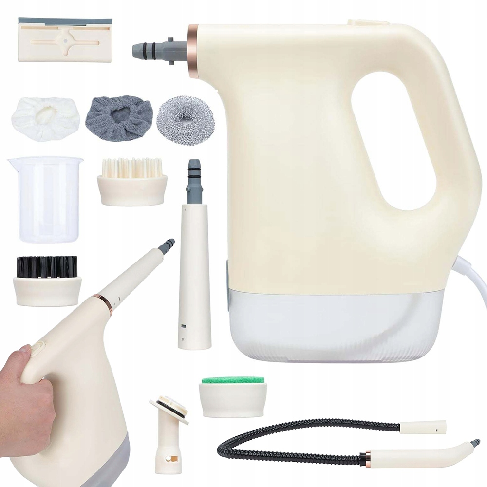 Parownica Ręczna 1200W Wielofunkcyjna 450 ML Do Czyszczenia Dywanów Zasłon