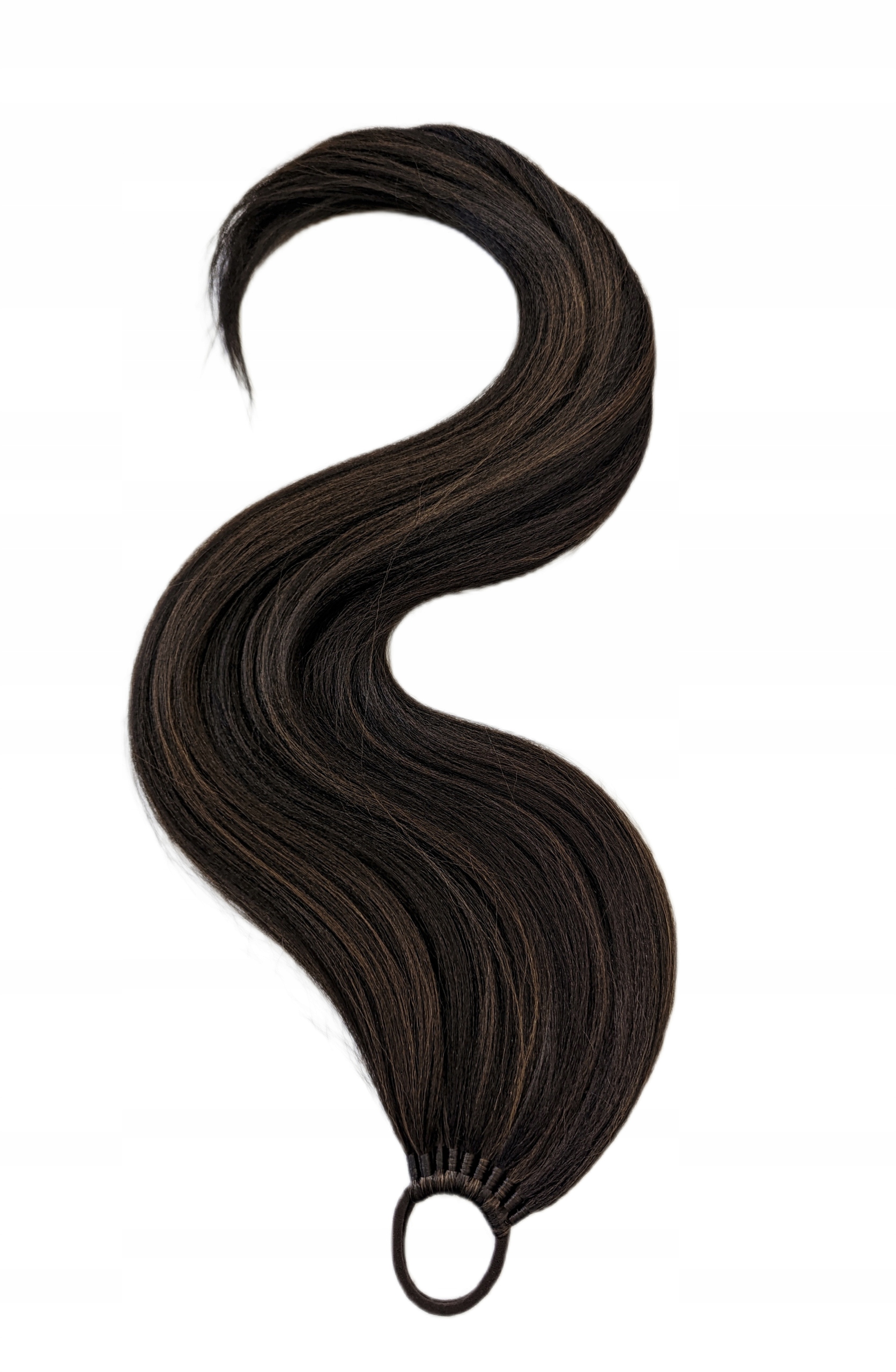 Připínací poník na gumičce, Příčesek, hnědý, Okouzlující Brunetka, 80 cm