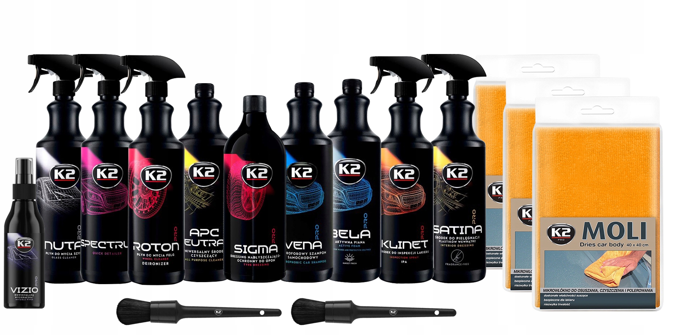 

K2 Pro Zestaw Kosmetyków Do Auta Quick Detailer
