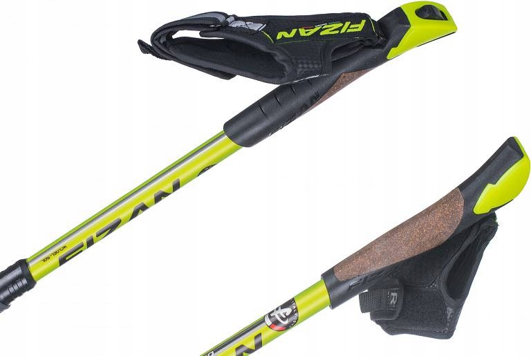Fizan Carbon Pro Kije nordic walking 80% carbon Waga pojedynczego kija 186 g