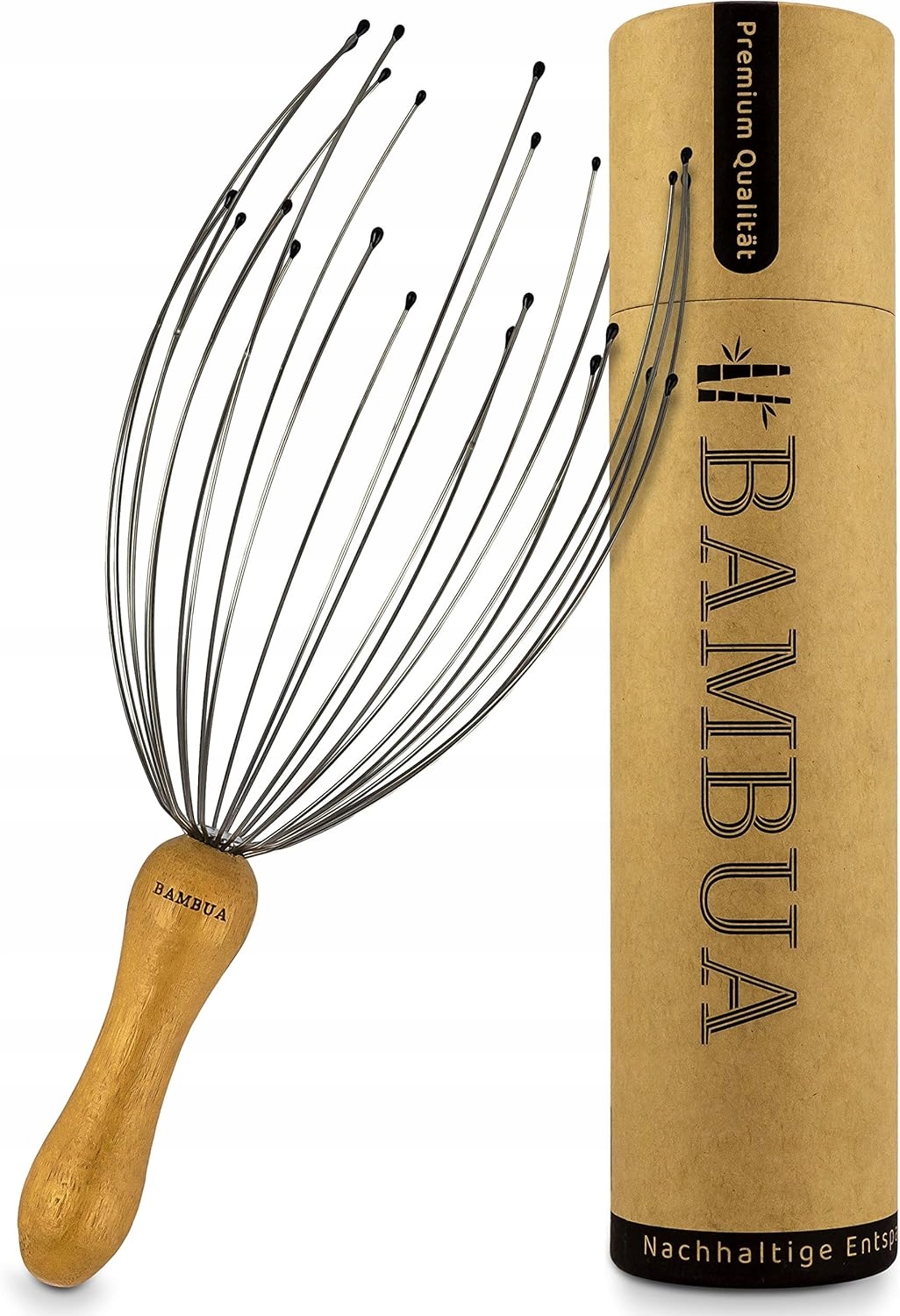 Ajuwerdyjski Drapaczka Wspinacz Masażer Pajączek Do Skóry Głowy Z Bambusa