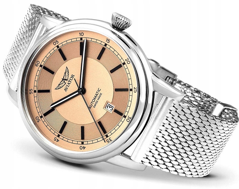 Pánské Hodinky Aviator Automat Douglas DC-3 Bunda