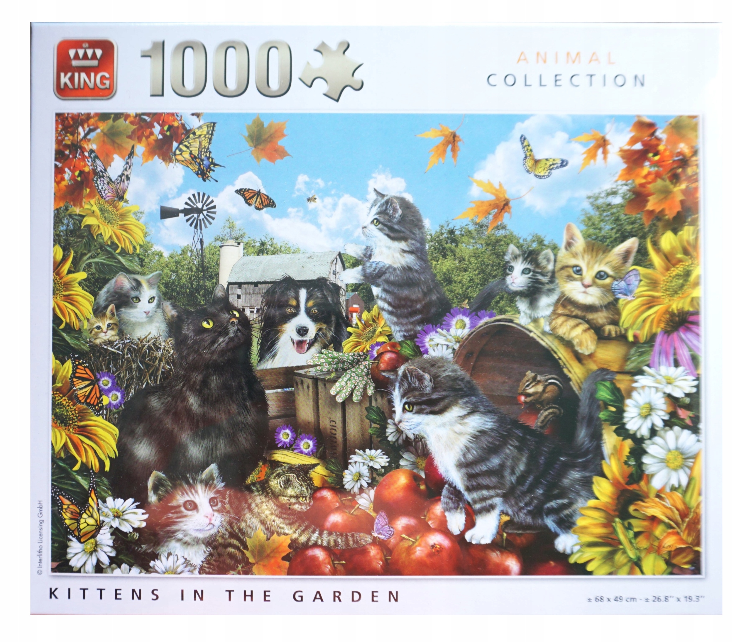 

Puzzle King Koty W Ogrodzie 1000 elementów.