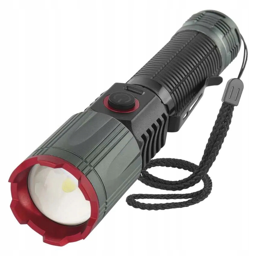 Led nabíjecí kovová svítilna 1200 lm, 2200 mAh
