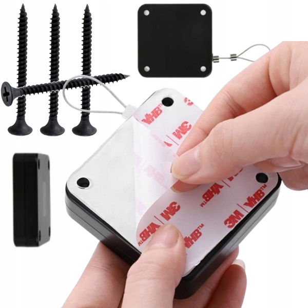 SAMOZAMYKACZ DO DRZWI ZAMYKACZ DRZWIOWY AUTOMAT NA LIJCE STALOWEJ 3M TAŚMA