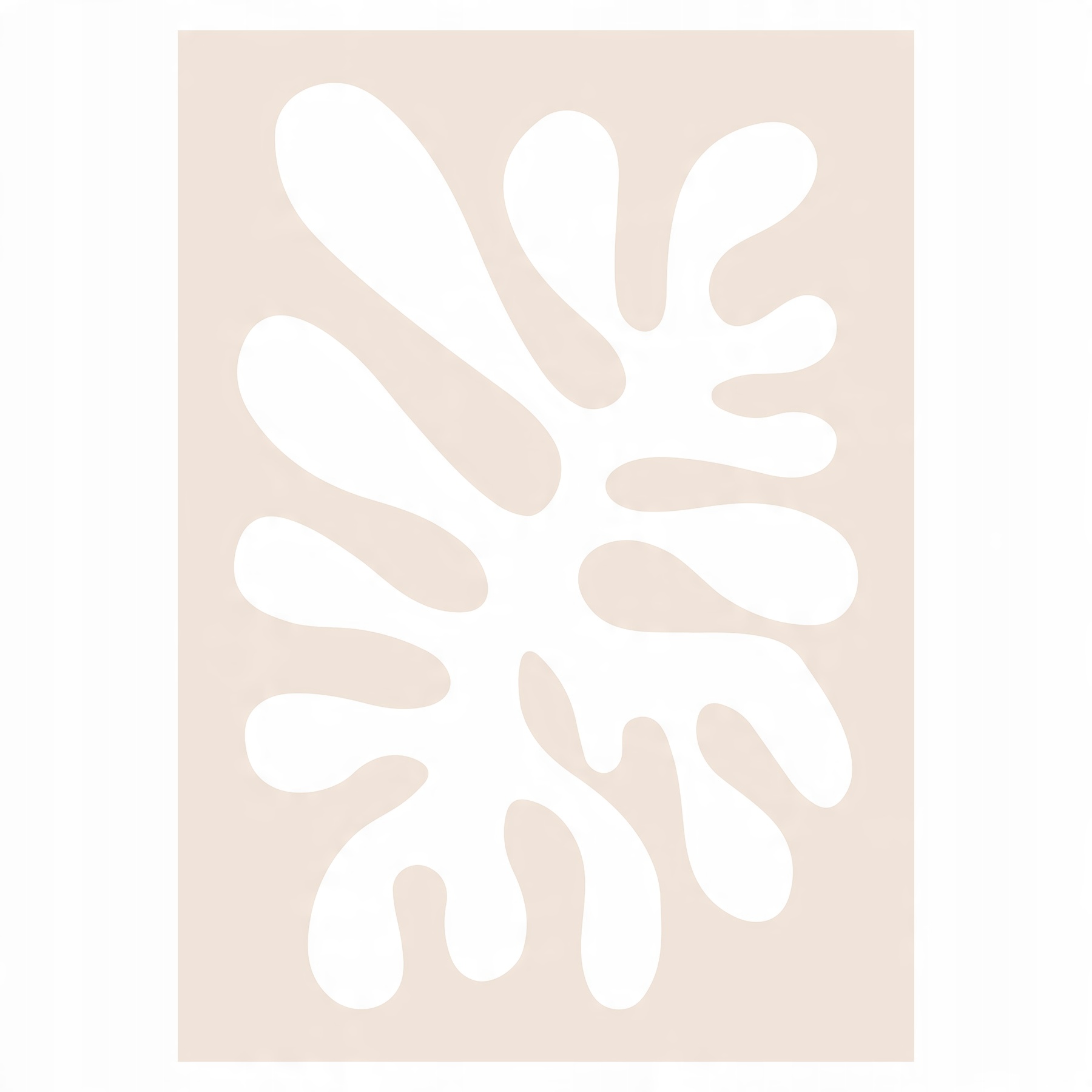 

Plakat 50x70 Henri Matisse Papiers Decoupes Beżowy