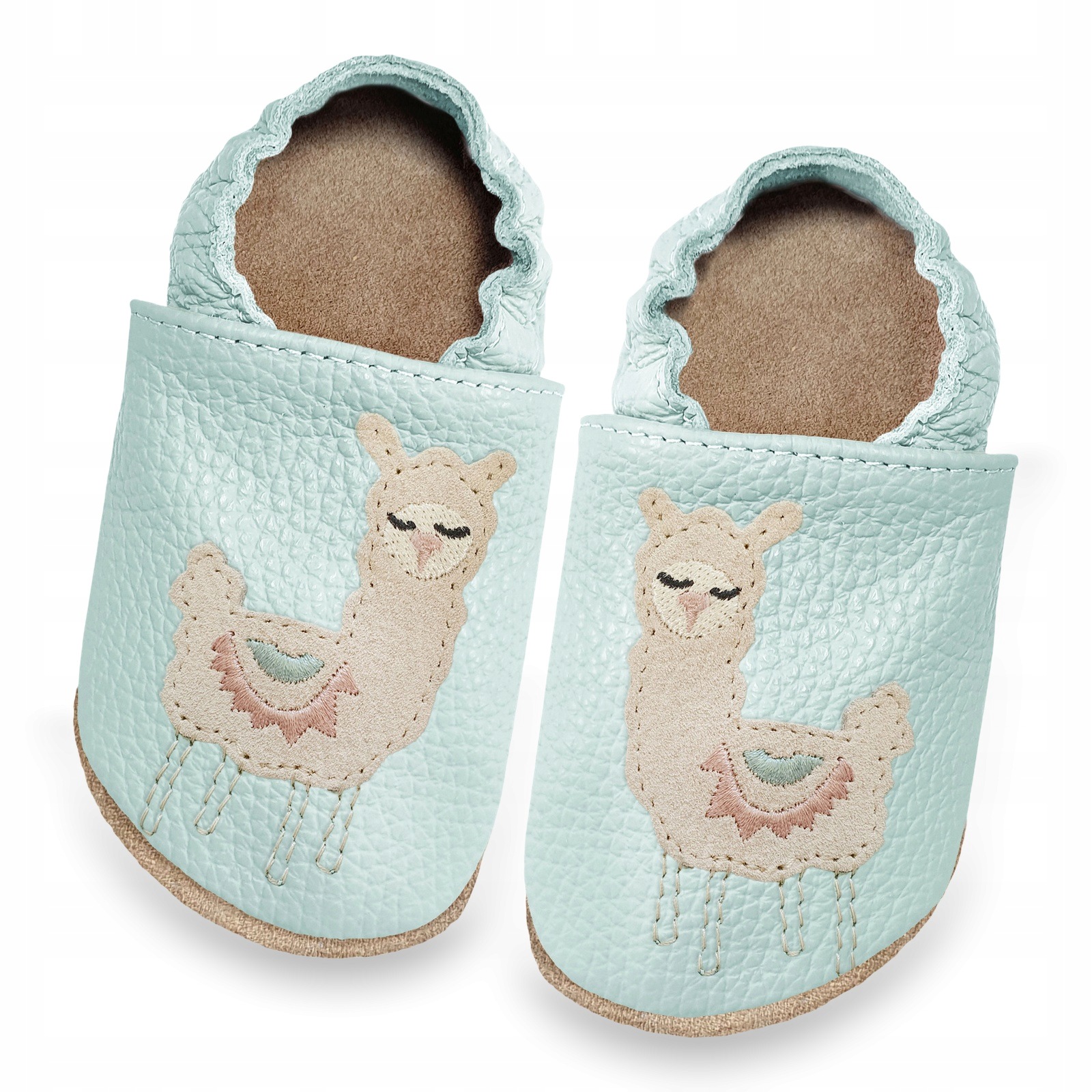 Kapcie barefoot skórzane lekkie dziecięce Funky Monkey Soft Lama 22-23