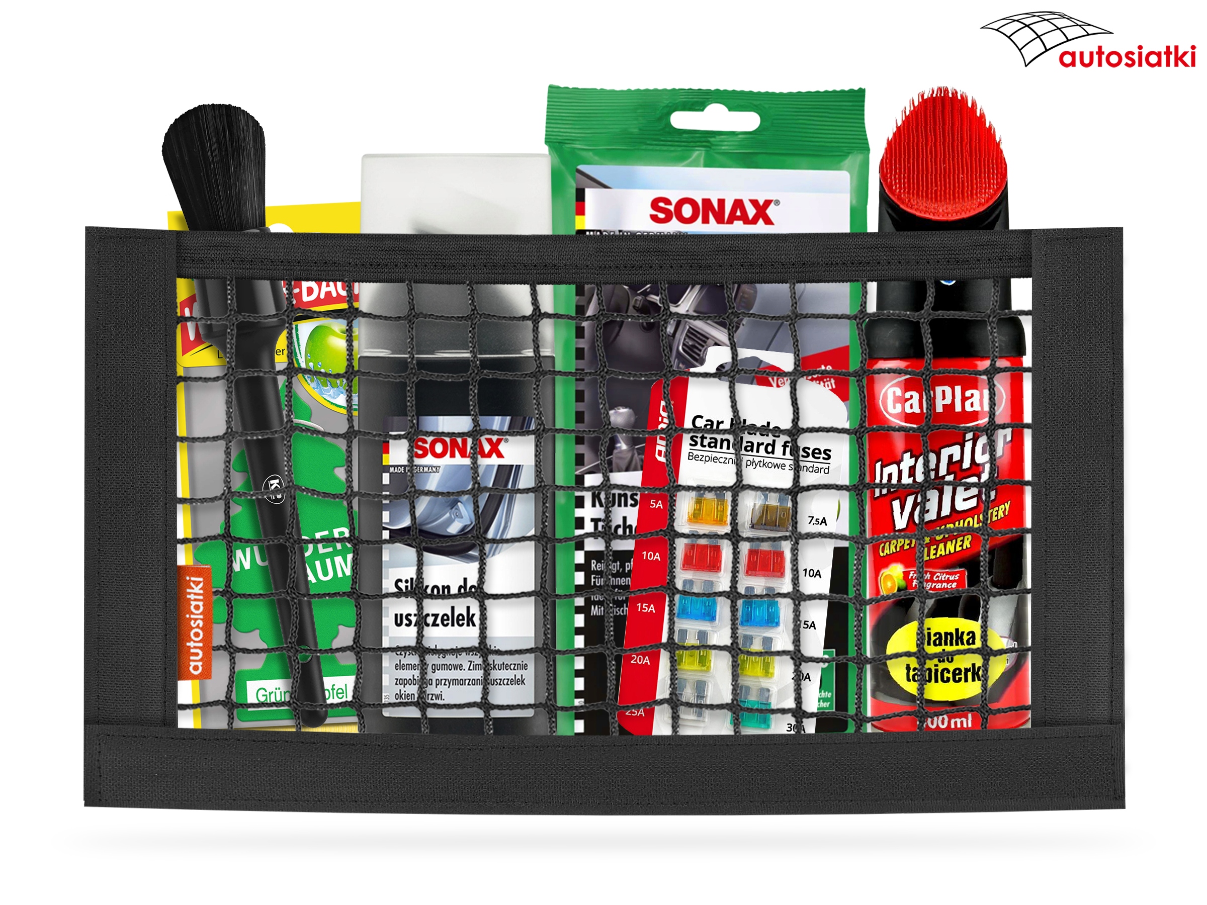 SIATKA DO BAGAŻNIKA 16x28 KIESZEŃ TUNEL CB RADIO Rodzaj siatki