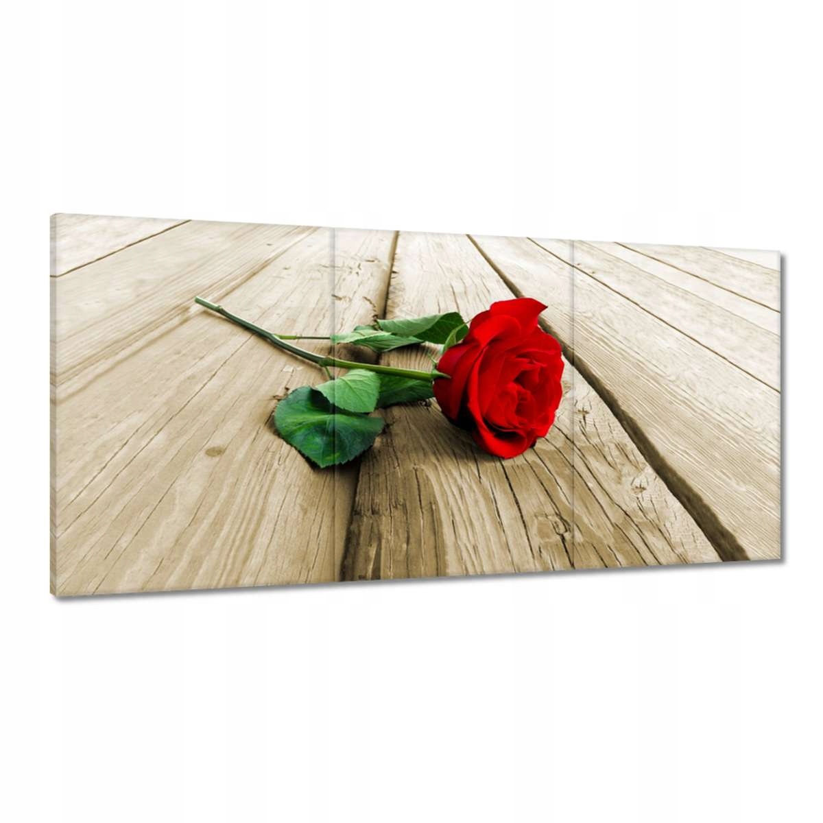 Obrazy 180x90 Červená ruža na doskách