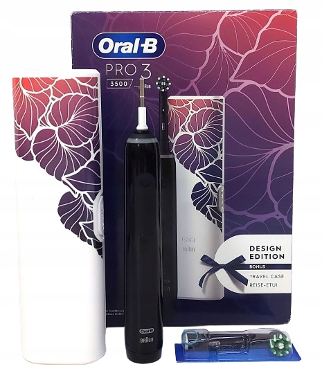 Oral-B Pro 3 3500 Design Edition Szczoteczka elektryczna czarna etui