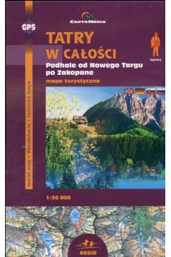 Tatry w całości Mapa turystyczna 1:50 000