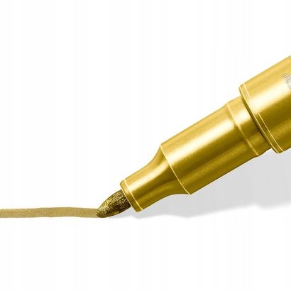 Marker metaliczny, okrągła końcówka, M, biały, Staedtler 8323 Kolor biały