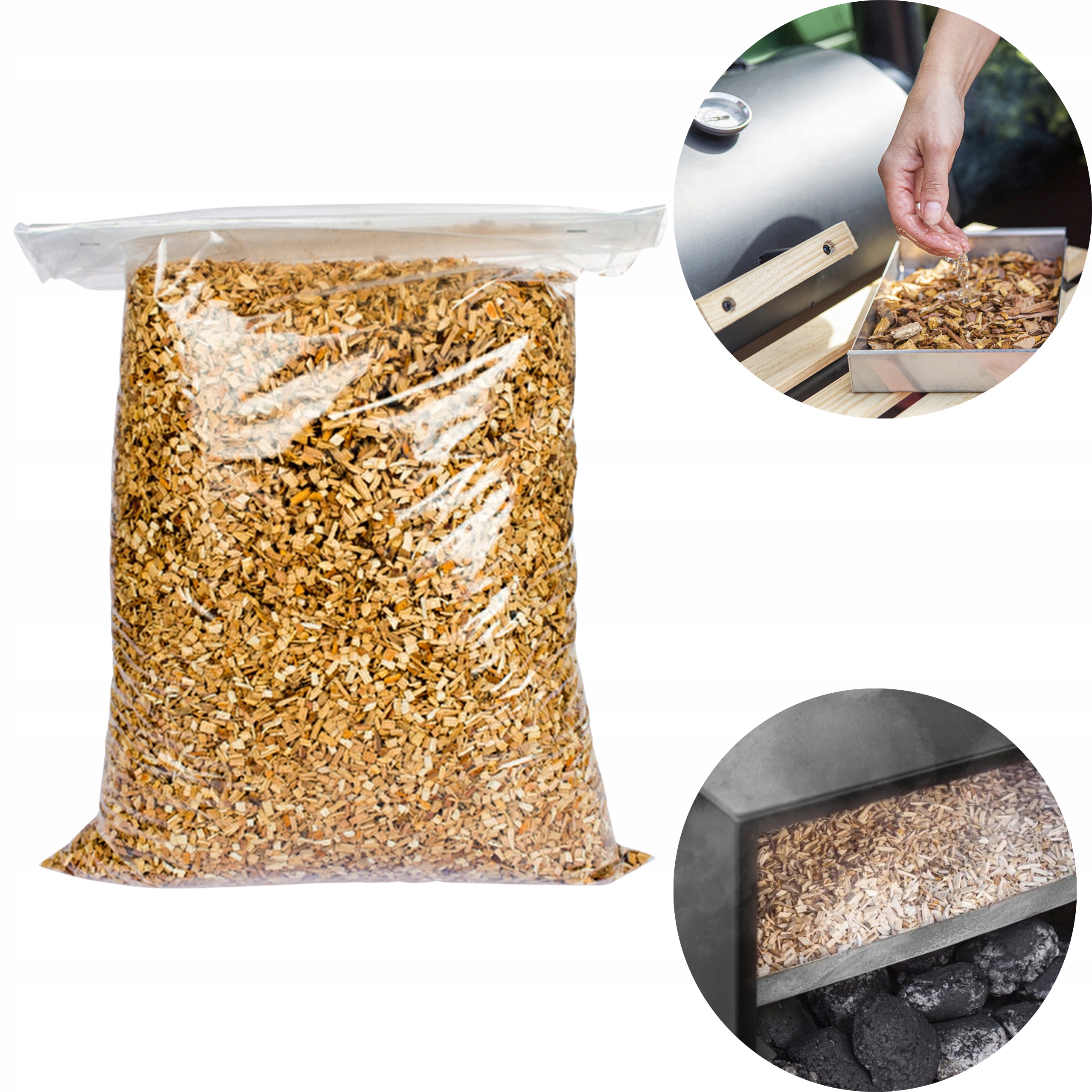 Zrębki Wędzarnicze Olcha Buk 15KG Zestaw Drewno Do Wędzenia Naturalne 08