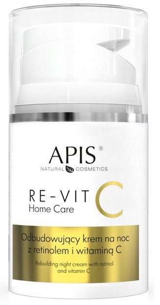 Apis RE-VIT Krem Noc Retinolem Wit C Przebarwienia