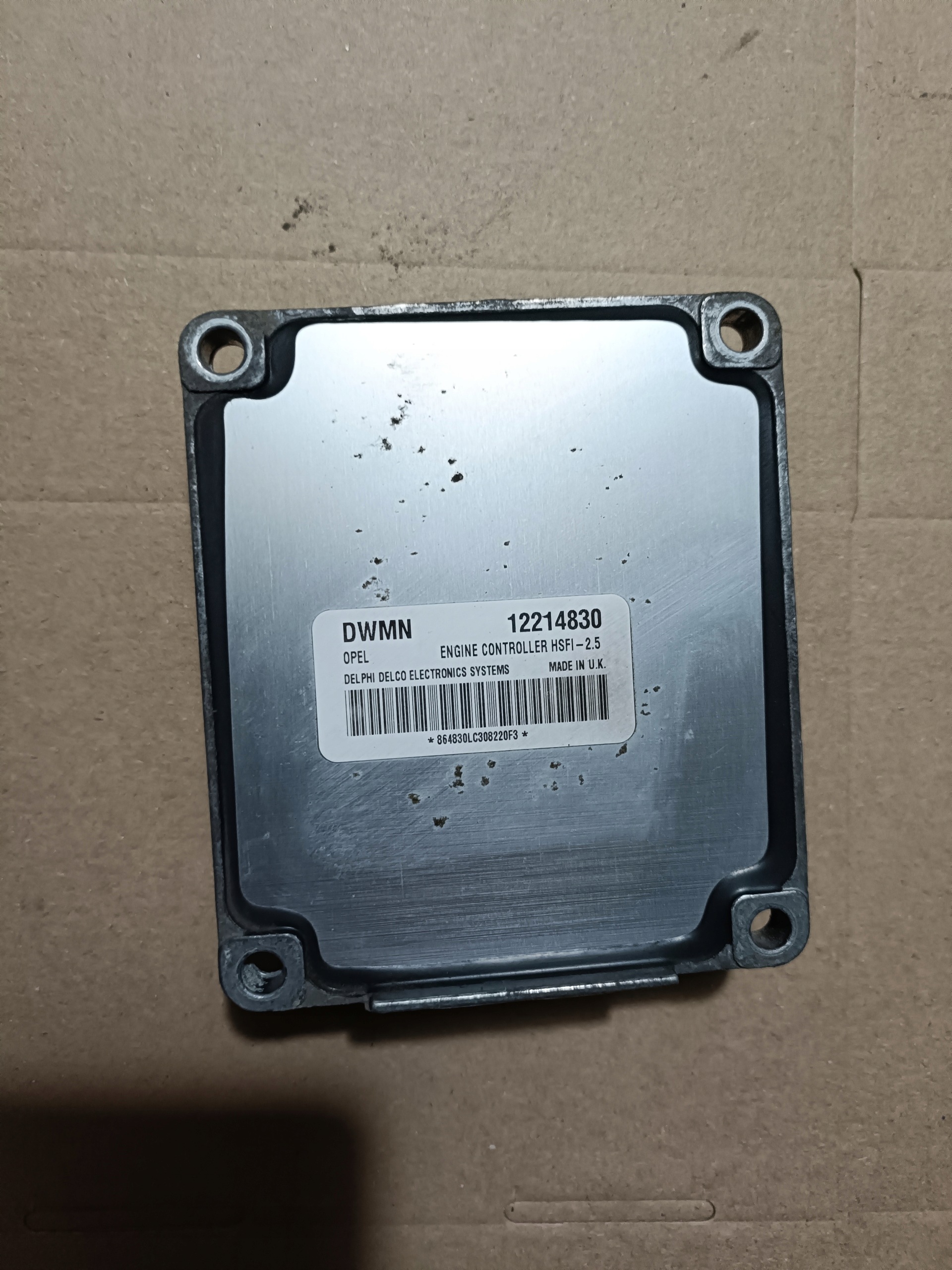 control unit of the engine Opel Meriva 12214830 DWMN