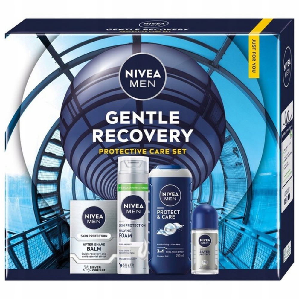Men Gentle Recovery Męski Zestaw Prezentowy Żel Pianka Balsam Kulka
