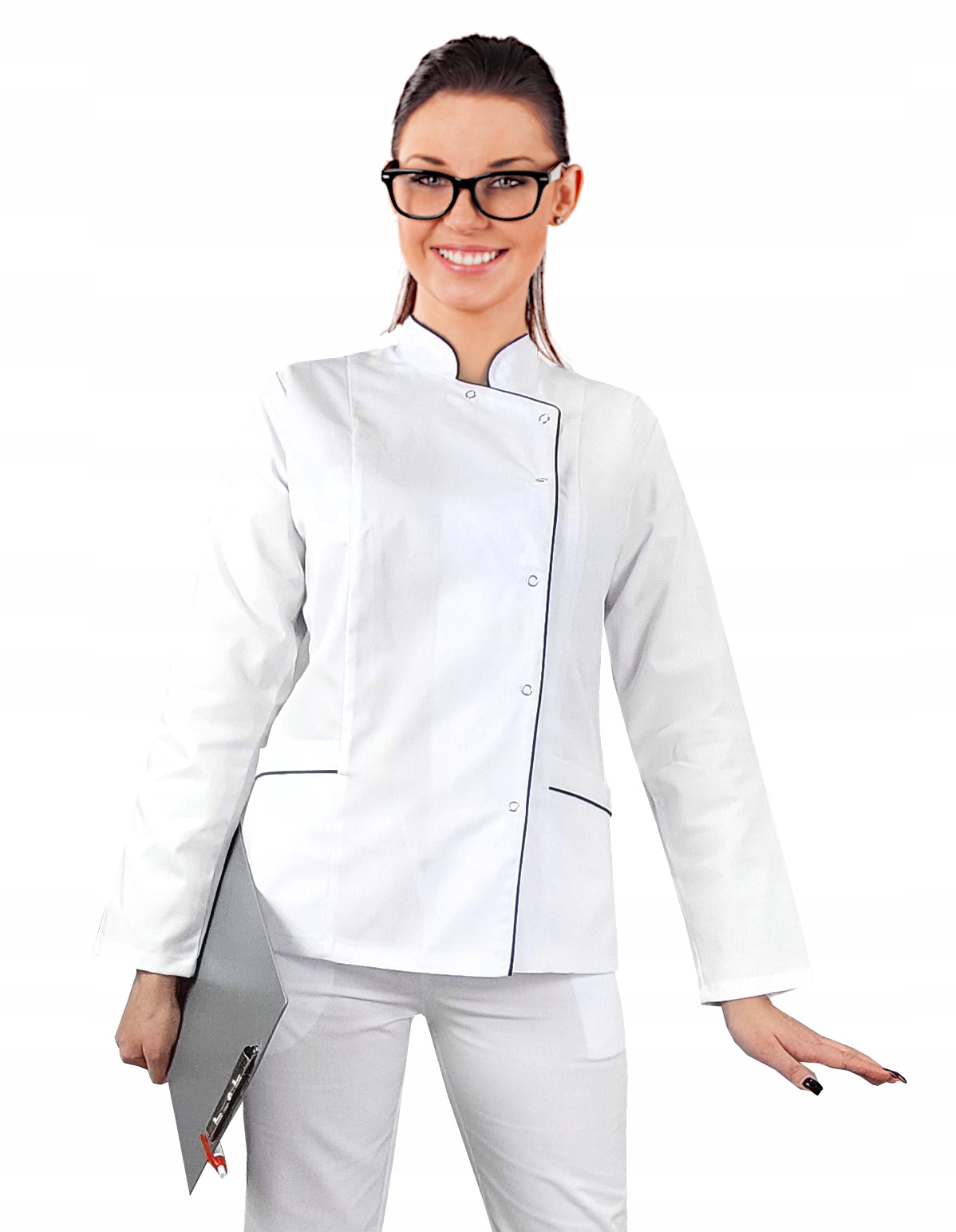 

Żakiet fartuszek kosmetyczny medyczny biały roz.36