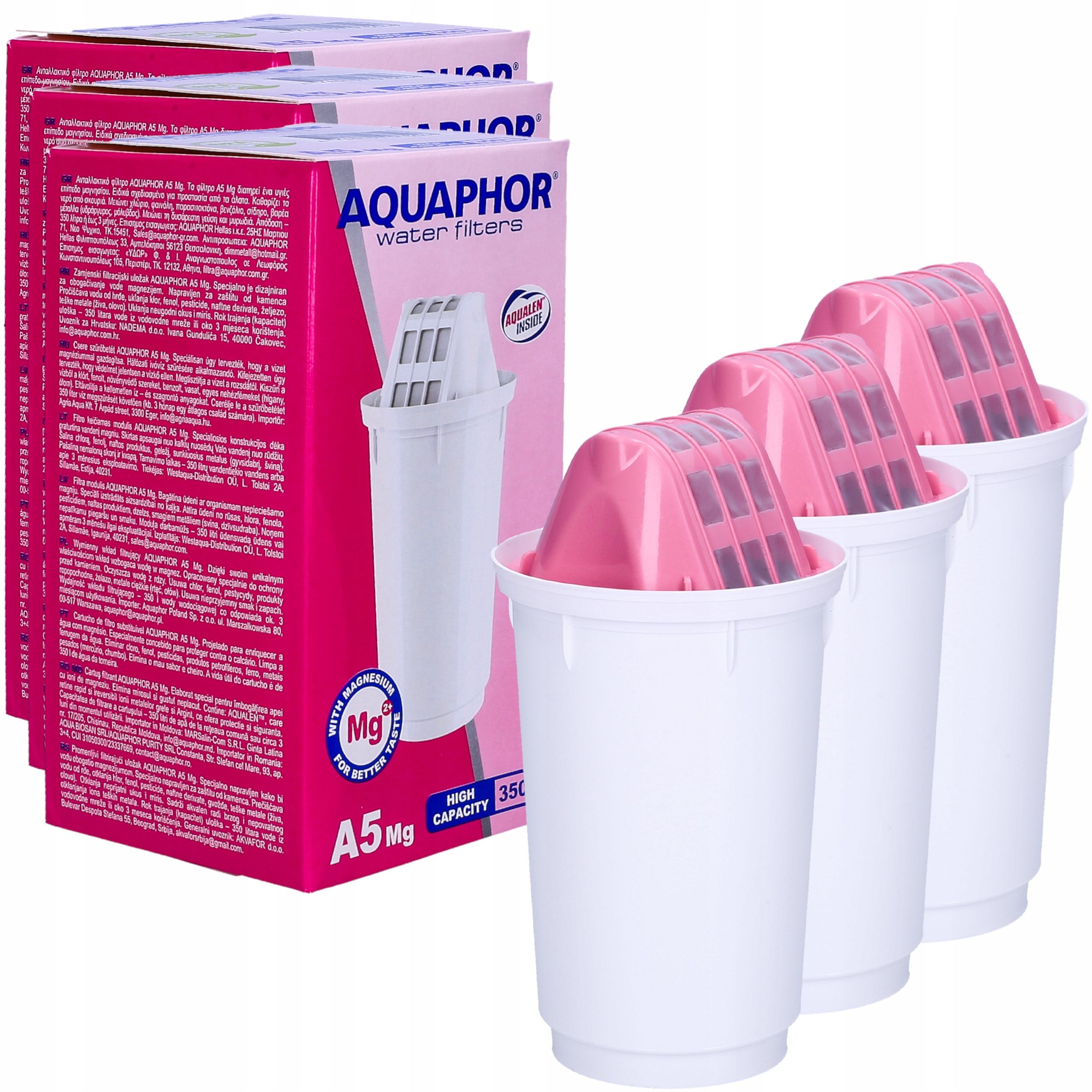 

Wkład filtrujący Aquaphor A5Mg zestaw 3 szt. 1050L