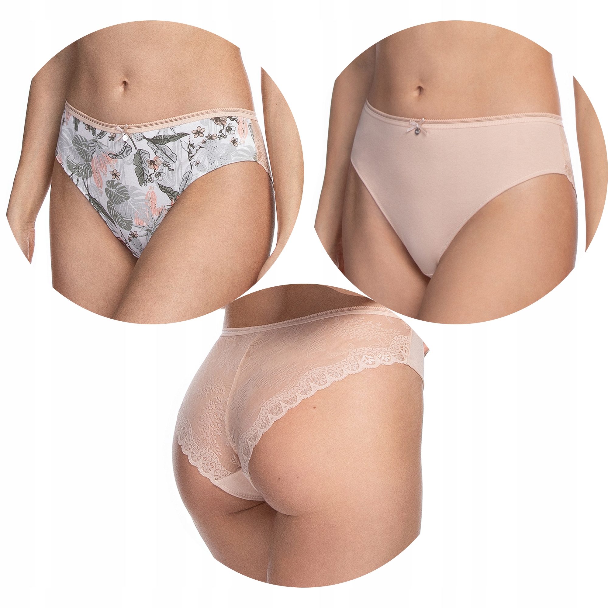

Lama Majtki Bawełniane Figi Damskie 2SZT. Roz. 2XL