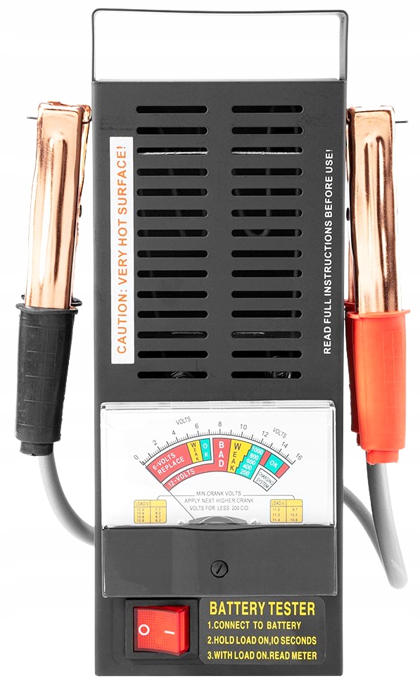 TESTER AKUMULATORÓW AKUMULATORA OBCIĄŻENIOWY MIERNIK NAPIĘCIA ANALOGOWY NEO Marka Neo Tools