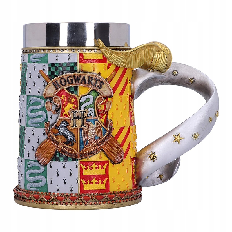 Harry Potter hrnek pivní sklenice z z nerezové oceli v dárkové krabičce Gól