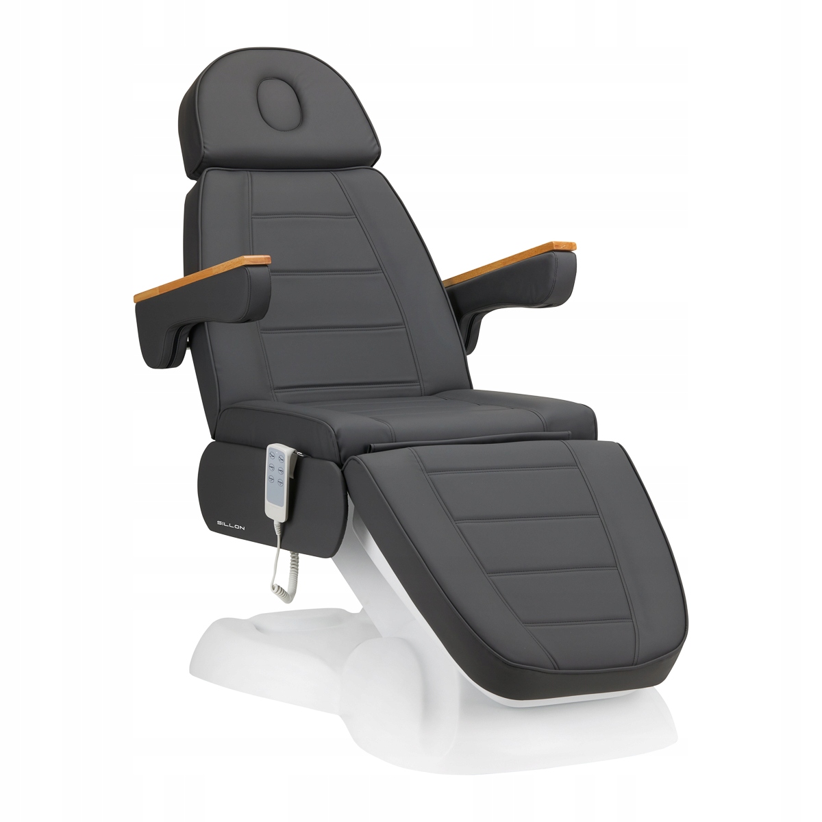 Elektrické kosmetické křeslo Sillon Lux 273b 3 motory, šedá barva