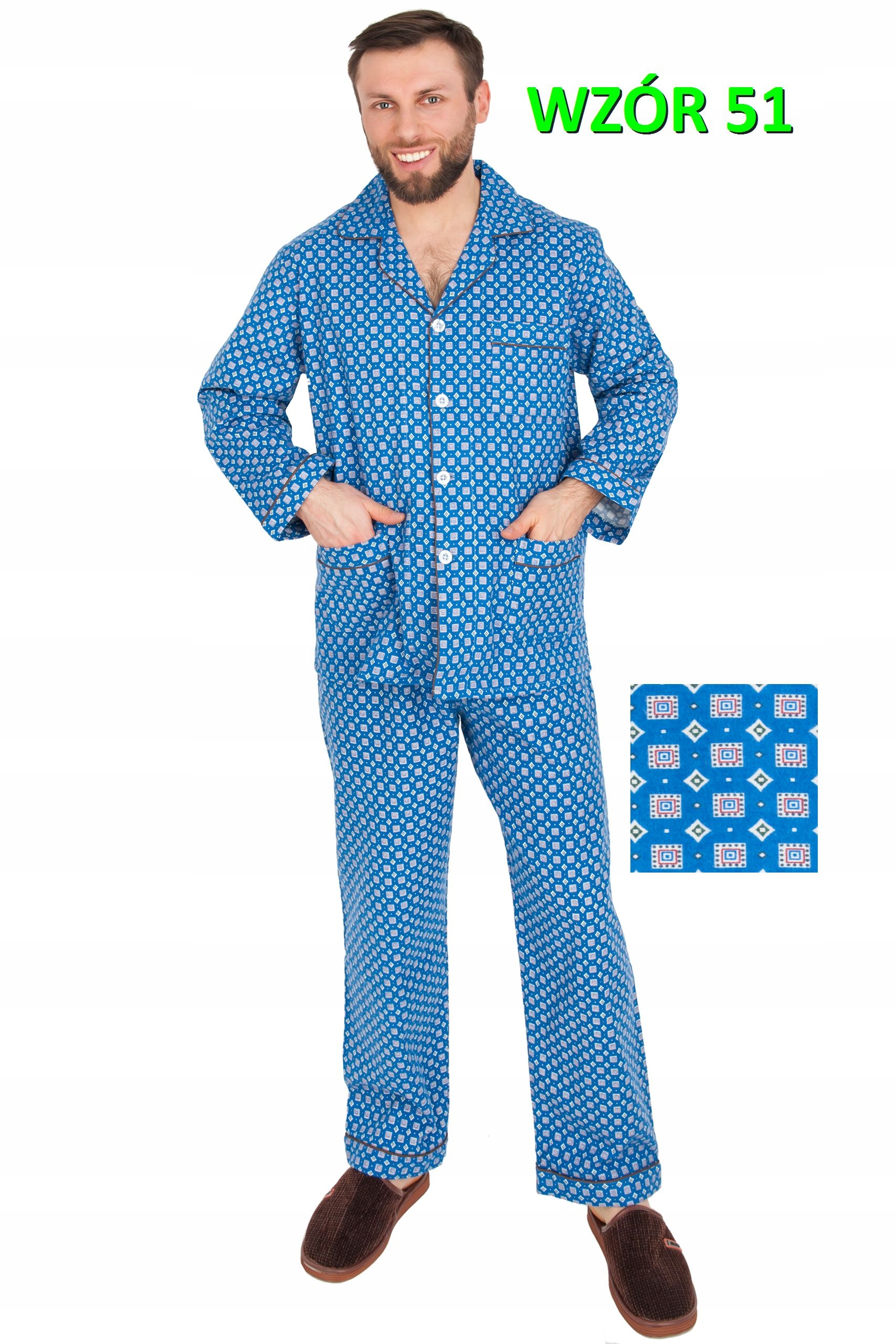 PIŻAMA MĘSKA FLANELOWA FLANELA r. 4XL FOR-MAX Marka Formax