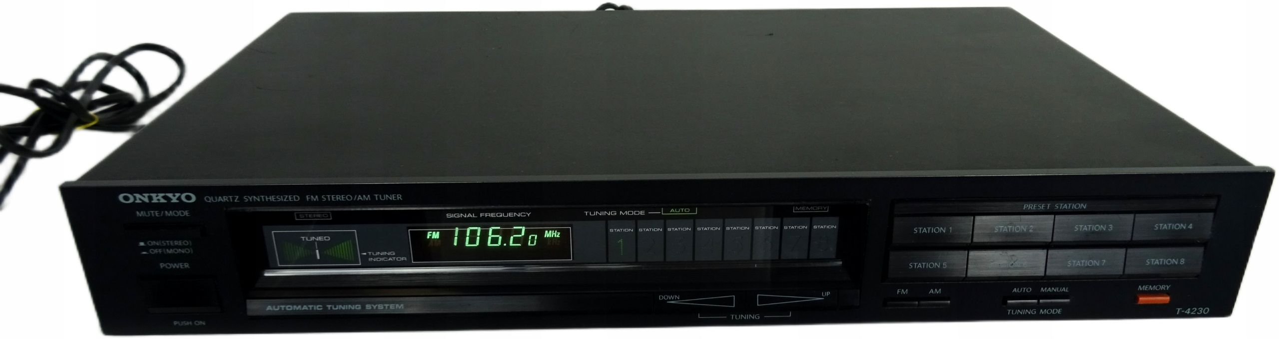 Tuner Onkyo T-4230 Quartz Synthesized | Made in Japan | SPRAWNY Radio AM FM