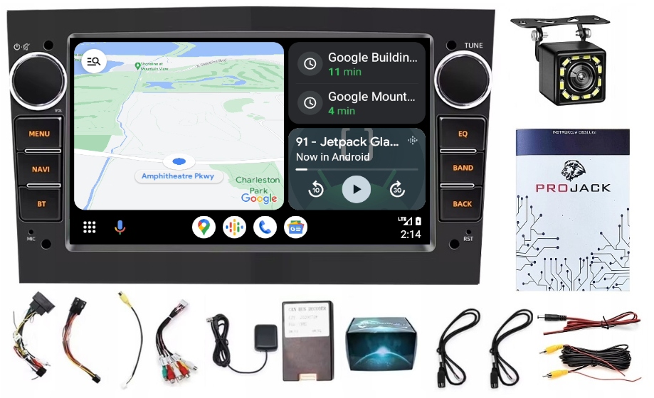 Rádio Navigácia Gps Opel Mervia 2003-2010 Usb Wifi Bt Carplay 6/128GB