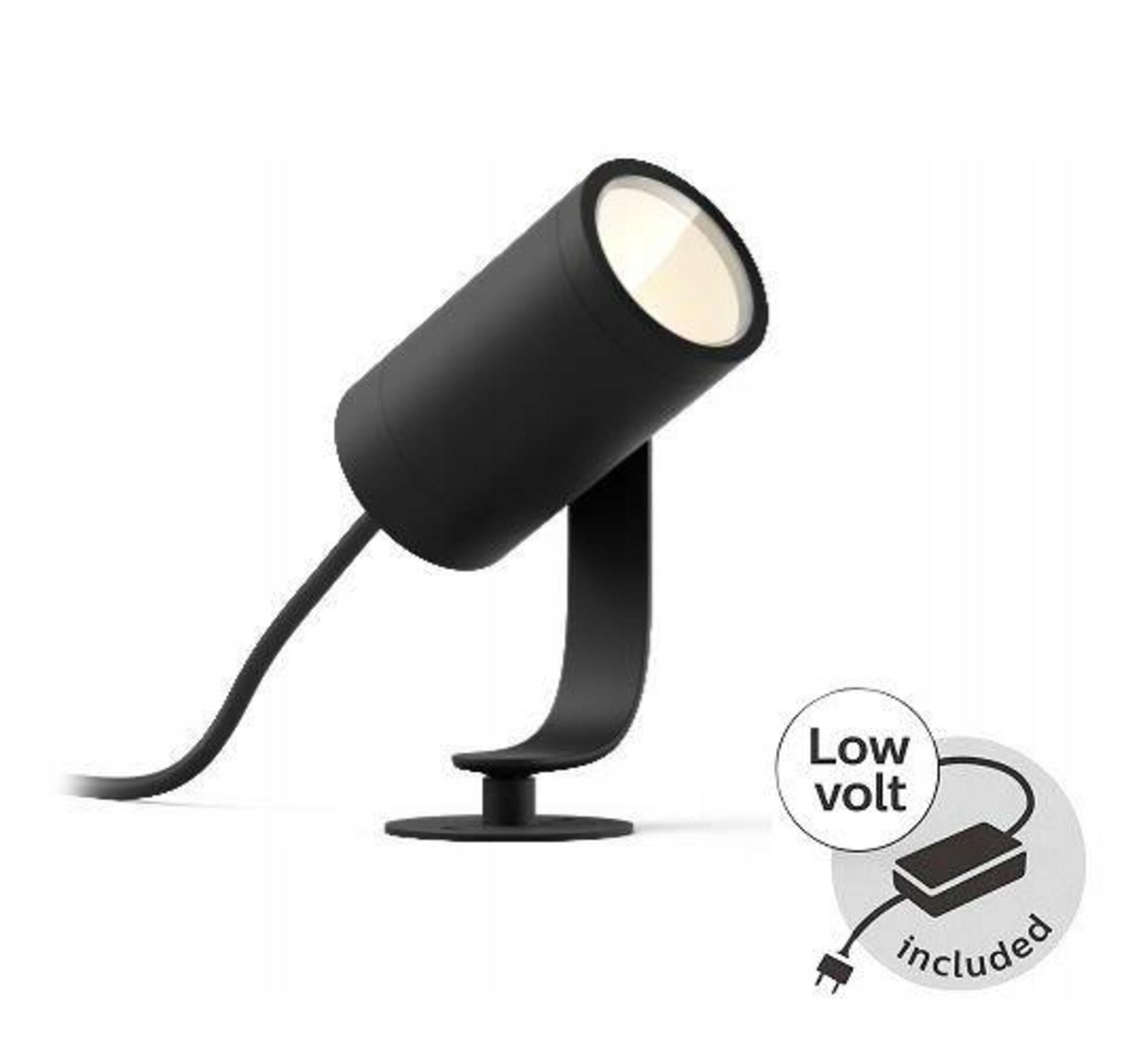 Philips Hue Lily vonkajšie Led Rgbw spot 8W IP65 čierny s adaptérom 17428/30/