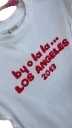 Tričko Los Angeles By o la la...! S Červená