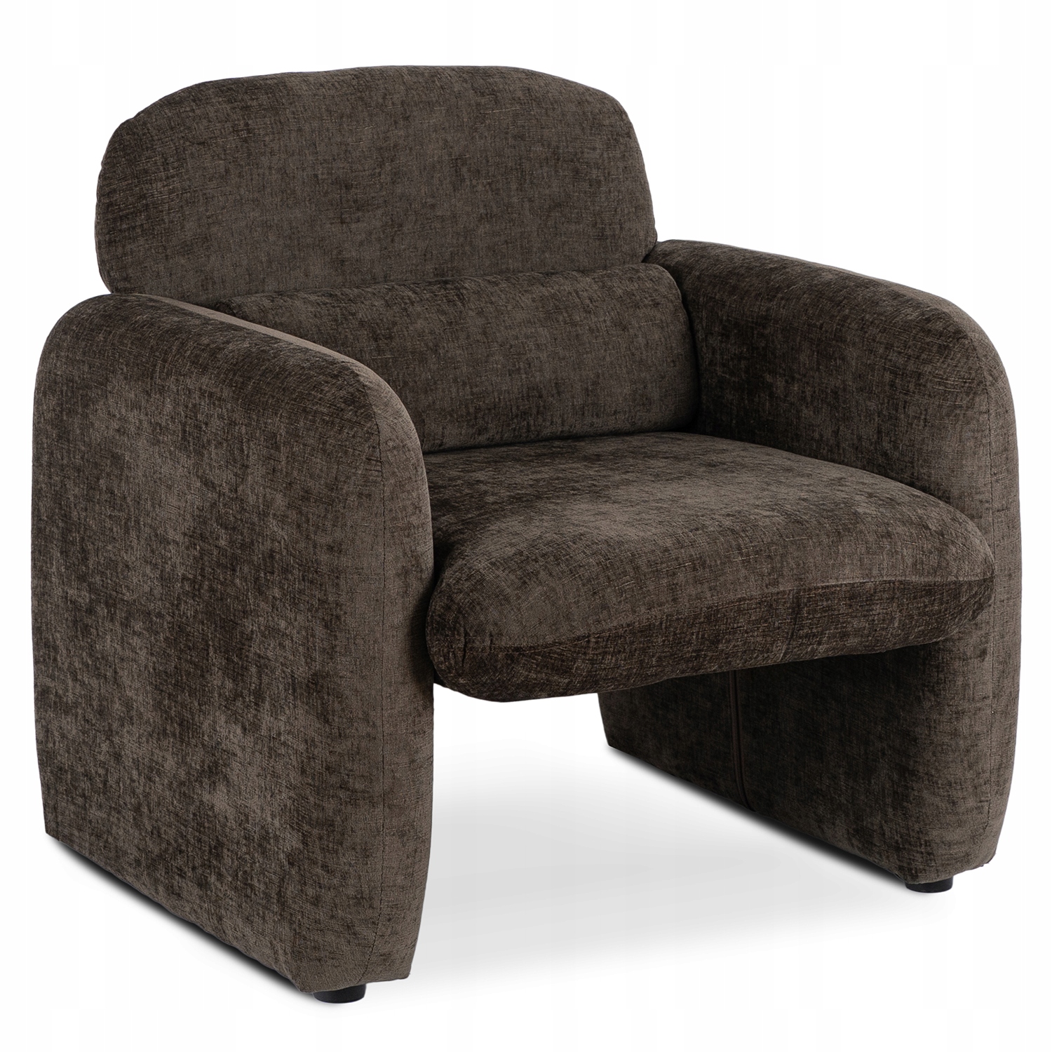 Sedací souprava na kelímky s čalouněním pro toaletní stolek do obývacího pokoje, hnědá Togo