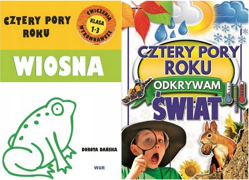 cztery pory roku WIOSNA ćwiczenia wyrównawcze + ODKRYWAM ŚWIAT WIOSNA