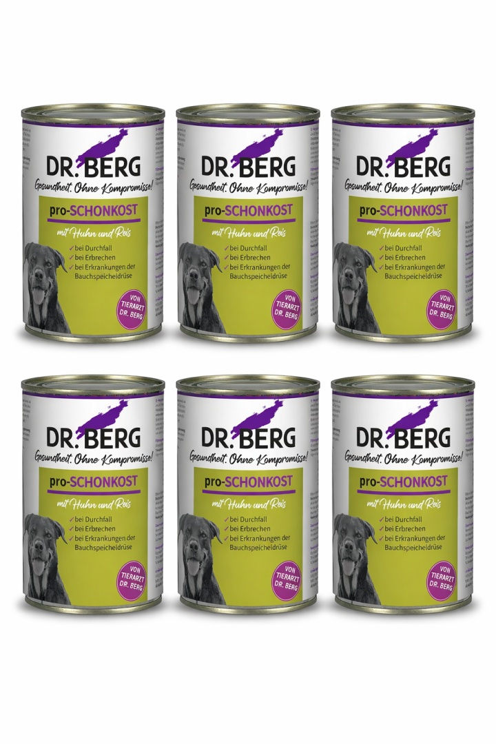 Dr. Berg Pro-SCHONKOST jelita, żołądek, trzustka karma dla psa 6 x 400g