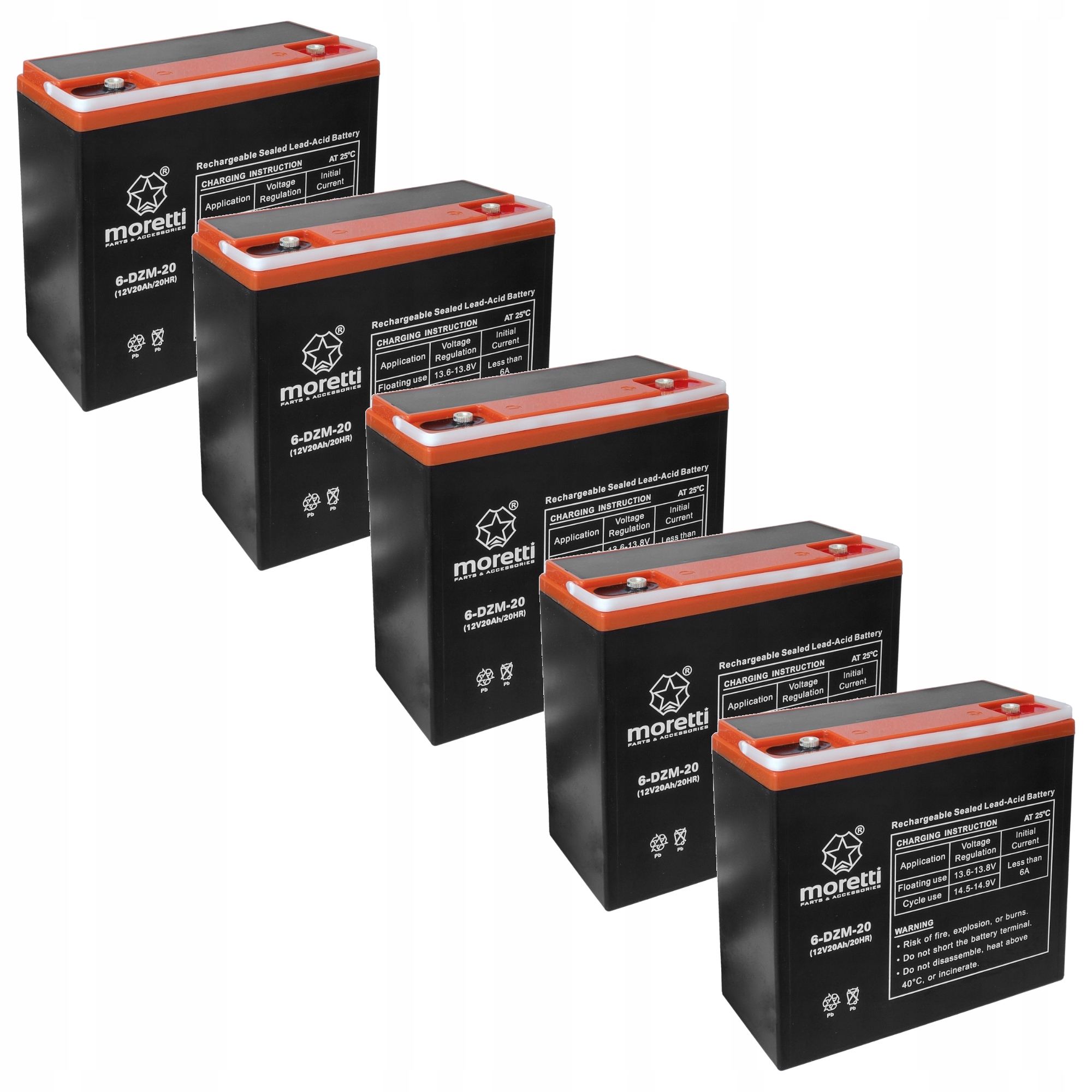Akumulator Gel 12V 20Ah 6-DZM-20 Skuter Wózek Elektryczny Nowa Dostawa 2026