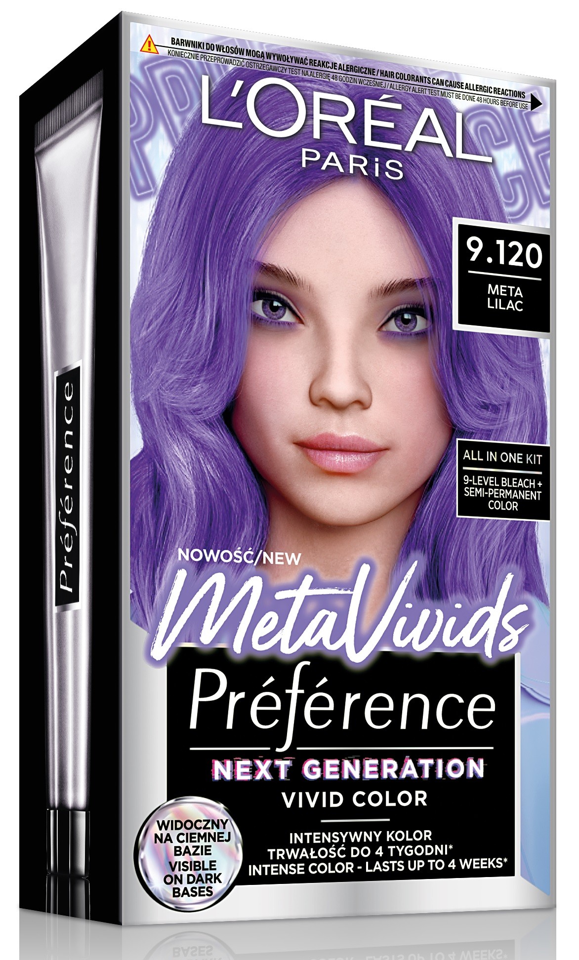 Loreal Preference Metavivids Barva na vlasy 9.120 Lilac